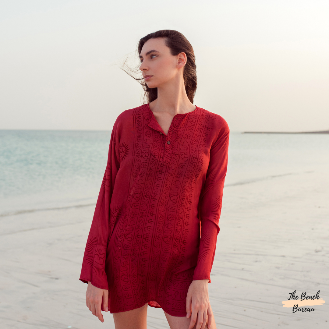 Dark Red Tunic – The Beach Bureau